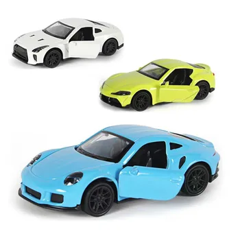 1: 43 Porsche Alaşım Araba Modeli Simülasyon Spor Araba Oyuncak Araç Dekorasyon Süsler Geri Çekin oyuncak araba Çocuklar İçin Hediyeler Toplamak