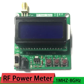 1 MHZ-8000 MHz RF Güç Ölçer dijital ekran Radyo Frekansı Zayıflama Değeri Zayıflama dB AMP AMATÖR radyo Amplifikatör