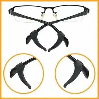 1 Çift Silikon Kaymaz Tutucu Gözlük Aksesuarları Kulak Kancası Spor Gözlük Tapınak Ucu