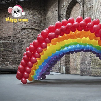 10/12 inç Gökkuşağı Lateks Balonlar Gelişmiş Kalınlaşmış Renkli Helyum Balon Oyuncak sevgililer Günü Düğün Dekorasyon Malzemeleri