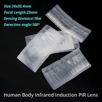 10 ADET Optik HDPE Fresnel Lens İnsan Vücudu Kızılötesi İndüksiyon PIR Lens Odak Uzaklığı 25 23mm Uzak Algılama Mesafesi