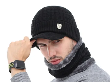 1998 Kış Şapka Erkekler Kadınlar için Yün Kap Polar Kaşmir Eşarp Boyun Bandı Takım Elbise Açık Uyarmak Yumuşak Tasarım