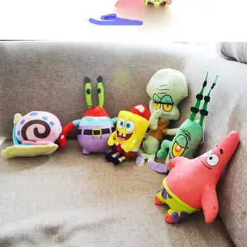 20 cm Sünger Bob Oyuncak Patrick Yıldız peluş oyuncak Yumuşak Karikatür Hayvan Bebek Çocuklar İçin Animasyon Bebekler çocuklar için doğum günü hediyesi