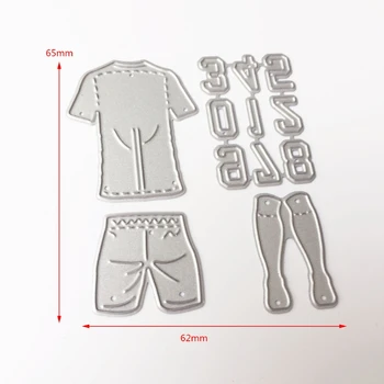 2020 Yeni futbol kıyafeti Numarası Kesme Ölür Stencil DIY Scrapbooking Albümü Kart Kabartma