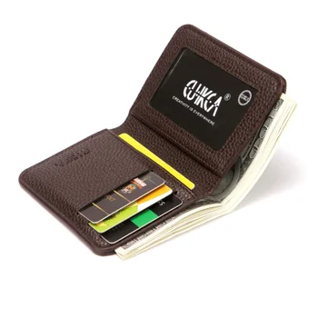 2022 Yeni Yumuşak Erkek Cüzdan Düz Renk Pu Deri Lychee Desen Mini bozuk para cüzdanı Sürücü Belgesi kart tutucu erkek Küçük Cüzdan
