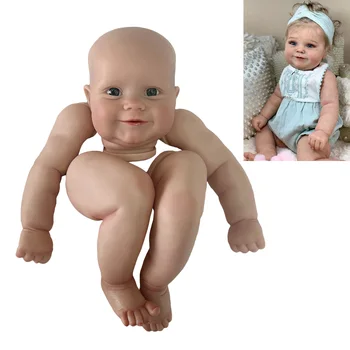 24 İnç Maddie Yeniden Doğmuş Bebek Kitleri Boyalı Hazır DIY Bebe yeniden Doğmuş bebek Kitleri Bitmemiş Battaniye Bebek