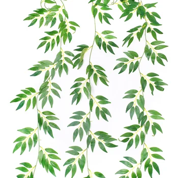 2M Okaliptüs Garland Yapay Sarmaşık Duvar Dekor Okaliptüs Yeşillik Yapraklar Sarmaşıklar Bitki Düğün Kemer Noel Süslemeleri