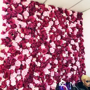 3D Çiçek Duvar yılbaşı dekoru Çiçek Paneli İpek Çiçekler Düğün Zemin Gelin Duş Olay Bebek Kız Odası Ev Dekor
