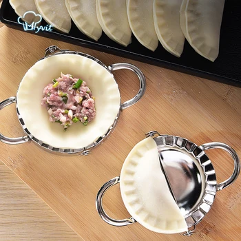 4 in 1 DIY Hamur Kalıp Köfte Makinesi Aracı Sarıcı Kesici Jiaozi Pierogi Pasta Kalıpları Mutfak Pişirme Aksesuarları