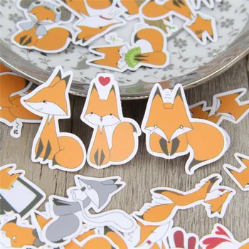 40 Adet/grup Komik küçük tilki DIY Dekoratif kağıt Sticker Çıkartma Telefon Araba Dizüstü Albümü günlüğü Sırt Çantası Çocuk Oyuncak Çıkartmalar
