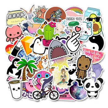 50 ADET Serin Yaz Vsco Çıkartmalar Paketi Pembe Kız Anime Sticker Çocuklar İçin Dizüstü Bilgisayar Buzdolabı Telefon Kaykay Bavul Etiket