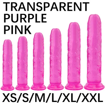 6 Boyutları/Renkler Jöle Büyük Yapay Penis Gerçekçi Penis Vantuz Dick Horoz Anal Seksi Ürünler Kadınlar için Seks Oyuncakları Yetişkinler 18 Dükkanı