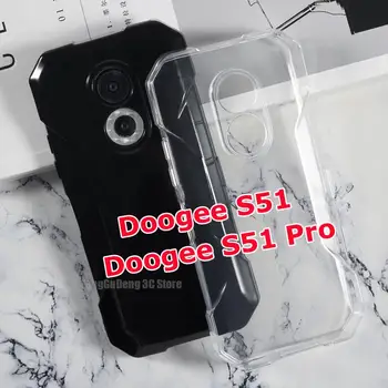 Anti-vurmak Şeffaf Kılıf Doogee S51 TPU Kapak Yumuşak Telefon Kabuk Fundas İçin Doogee S61 Pro S 51 61 Pro silikon kılıf Coque