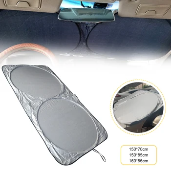 Araç ön camı Güneşlik Büyük Boy UV Koruma Katlanabilir Evrensel güneşlik ısı yalıtım yastığı araba ön cam aksesuarı