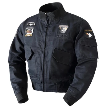 Askeri Ceket Erkekler Sonbahar Kış Bombacı Ceket Artı Boyutu 4XL Pamuk Pilot Taktik Hava Kuvvetleri Kargo Ceketler Jaqueta masculina