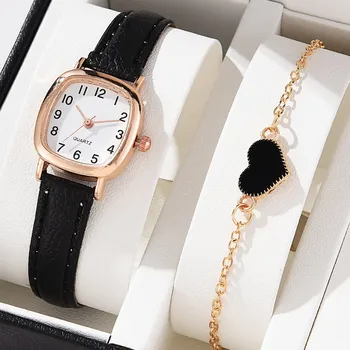 Bayanlar İzle 2022 Yeni Lüks quartz saat Moda Casual Kadın Saatler Bilezik Seti Hediyeler Kadın Saat relogio feminino