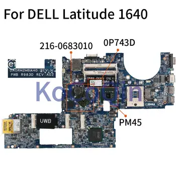DELL Latitude 1640 için PP35L HD3670 Dizüstü Anakart CN-0P743D 0P743D DA0RM2MBAH0 Laptop Anakart PM45 216-0683010 DDR3