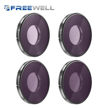 Freewell Parlak Gün ND / PL Kamera Lens Filtreleri 4 Paket Osmo Eylem 3 ile Uyumlu