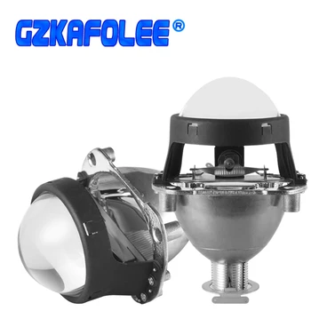 GZKAFOLEE 2 Adet Evrensel 2.5 inç Mini Projektör Lens H4 H7 Soket Araba Far Güçlendirme Yedek motosiklet Araba Farlar