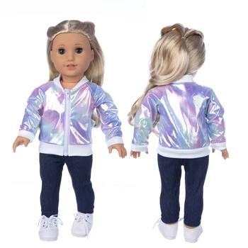 Gümüş Takım Elbise uyar Amerikan Kız için 18 İnç amerikan kız bebek alexander oyuncak bebek giysileri bebek aksesuarları en iyi hediye