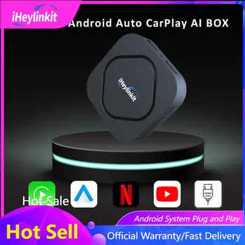 ıHeylinkit Mini Akıllı Aı Kutusu Apple CarPlay Kablosuz Android Otomatik HDMI Çıkışı Netflix YouTube 4G LTE telefon GPS Kablolu Araba Oyun