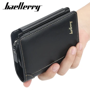 Kalite Garantisi erkek küçük cüzdan Bifold Kart Sahipleri Erkekler için Rahat Taşınabilir bozuk para cüzdanı NewLeather Erkek Nakit el çantası