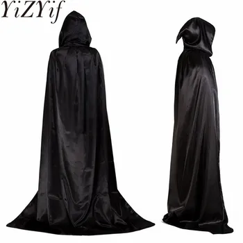 Karnaval Cadılar Bayramı Grim Reaper Pelerin Pelerin Kadın Erkek Cosplay Sihirbazı Şeytan Pelerin Kaçış Odası Vampir Grim Reaper parti giysileri