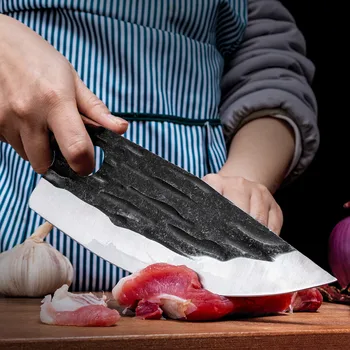 Kasap bıçağı Kemiksiz Mutfak Bıçağı Pala Tenli Domuz Kasap Parmak Koruma Çatal Bıçak Balık Et Bıçağı Segmentasyon Bıçağı