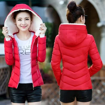 Kış ceket kadın kadın ceket yeni kısa ince zayıflama Kore Bayanlar Sıcak küçük kapitone
