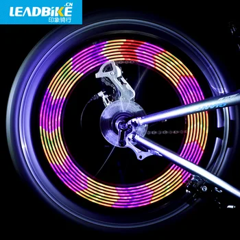 Leadbike bisiklet ışığı Aksesuarları Yeni 14 LED Motosiklet Bisiklet Bisiklet güvenlik tekerlek ışığı Sinyal Lastik jant ışığı 30 Değişiklikleri