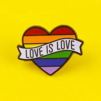LGBT Gökkuşağı Aşk Rozetleri Sırt Çantası Rozeti Gurur Rozetleri Giysi Emaye Pimleri Sırt Çantaları için Giysi Yaka Pin LGBT Aksesuarları