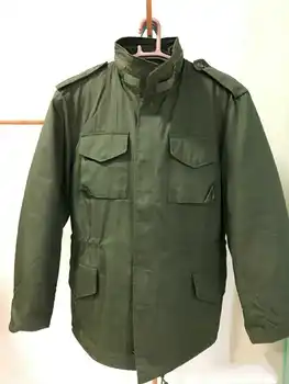 Lüks M65 Erkek Ordu Alan Ceket Yastıklı Astar Açık Pamuk Parka Bahar Sonbahar Kış Yürüyüş Avcılık 3 İn 1 Dolgu Ceketler