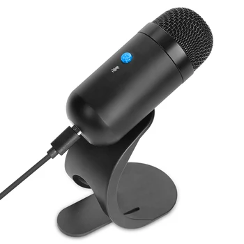 Metal Kondenser usb'li mikrofon Oyun Hızlı Sessiz Düğme PC Mikrofon Kiti Masaüstü Laptop MAC için Stüdyo YouTube Kayıt Vokal