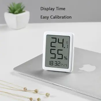 Miaomiaoce Ekran LCD Büyük dijital ekran Termometre Higrometre Saat Zamanlayıcı izle Sıcaklık Nem Sensörü