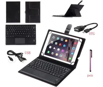 Mıknatıs Koruyucu PU Deri Kılıf için Lenovo Tab 2 A10-30 A10-70 A10-70F A10-70L X30F 10.1 inç tablet Bluetooth Klavye Kapağı