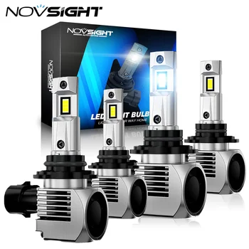 NOVSIGHT 9005 HB3+9006 HB4 90 W 20000LM Süper Parlak Canbus LED far lambaları Combo 4 ADET Yüksek ışın ve Düşük ışın Kiti Araba Lambaları