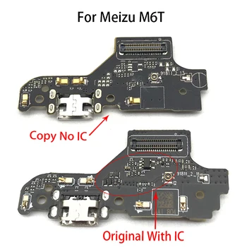Orijinal Meizu M6T 6T USB şarj aleti yuva konnektörü şarj portu Mikrofon Flex Kablo Yedek Parçaları