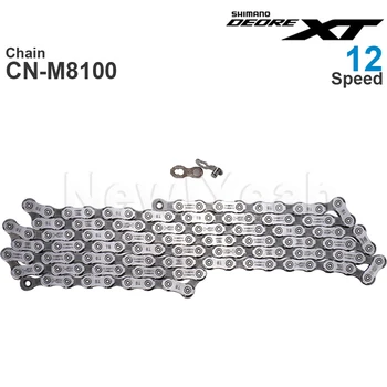 Orijinal SHİMANO DEORE XT CN-M8100 12 - Hız Bisiklet Zincirleri - HYPERGLİDE+-SIL - TEC-MTB Zincir 116/126L ile Hızlı Bağlantı