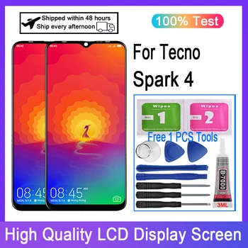 Orijinal Tecno Spark 4 KC2 KC8 lcd ekran dokunmatik ekran digitizer Değiştirme