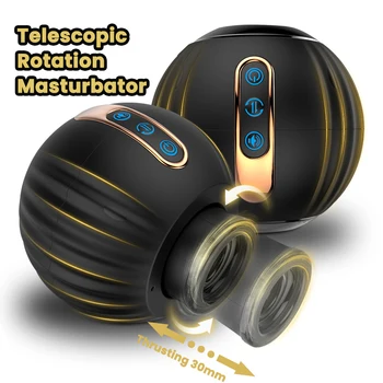 Otomatik Dönen Sokmak Erkek Masturbators Teleskopik Masturbator Erkekler için Simülasyon Oral Seks Makinesi Yetişkin Ürünleri Seks Oyuncak