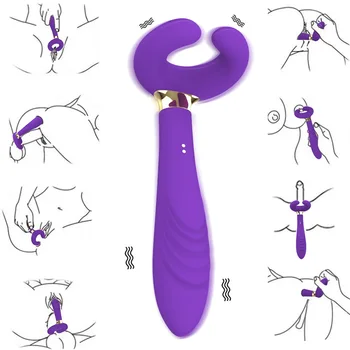 Penis Masturbator G Spot Vibratör Çift Penetrasyon Klitoris Klitoral Yapay Penis Vibrador Juguetes Sexul3s Yetişkin Seks Ürün Çiftler için