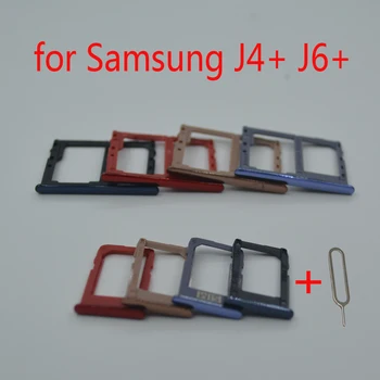 Samsung Galaxy J6 Artı J6+ J610 J610F J610FN J610G Orijinal telefon kılıfı SIM Tepsi Adaptörü Mikro SD Kart Tepsi Tutucu