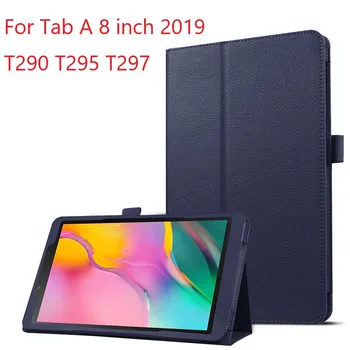 Samsung Galaxy Tab için Bir 8 inç 2019 Tablet Kapak İçin SM-T290 T295 T297 Koruyucu Standı Tutucu Kabuk Katlanır PU Deri Kılıf