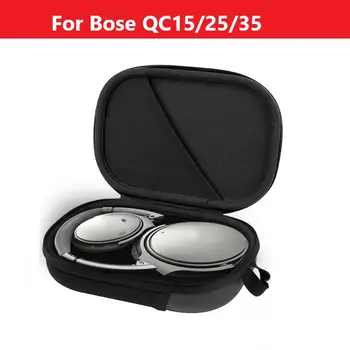 Sert Kulaklık Taşıma Çantası Koruyucu Organizatör Çantası İçin Uyumlu Bose Quietcomfort Qc35 Qc25 Qc15 Qc2 Kulaklıklar