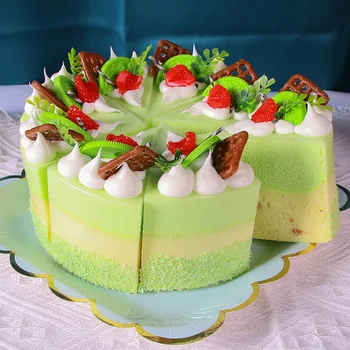 Simülasyon Meyve Kek Ekmek Modeli Tiramisu Gıda Fotoğraf Sahne Yapay Dilimleme Kek Sahte dondurmalı pasta Komik Kek Dükkanı Ekran