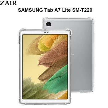 Tablet kılıf Samsung Galaxy Tab için A7 Lite 8.7 Silikon yumuşak kabuk TPU Hava Yastığı kapak Şeffaf koruma SM - T220 SM-T225