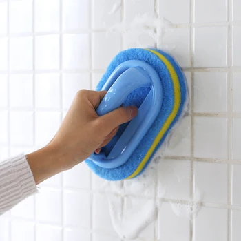 Temizleme saplı fırça Mutfak Temizleme Banyo Tuvalet Cam Duvar Temizleme Fırçası Kolu Sünger Küvet Seramik Temizleme Aracı