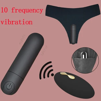 Titreşimli Külot 10 Fonksiyonlu Kablosuz Uzaktan Kumanda Şarj Edilebilir kurşun vibratör Kayış Iç Çamaşırı Vibratör Kadınlar için Seks Oyuncak