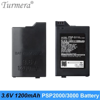 Turmera 1200mAh 3.6 V Lityum Li-İon şarj edilebilir pil Paketi Değiştirme için PSP-2000 PSP-3000 Serisi 3001 3004 3008 2004