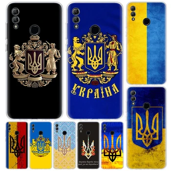 Ukrayna Bayrağı Kapak İçin Huawei Onur 10 Lite 9X9 8S 8X 8A telefon kılıfı Y5 Y6 Y7 Y9S P Akıllı Z 2019 2021 50 1020i Coque
